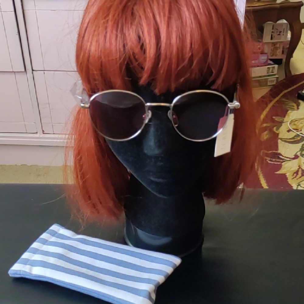 J. Crew Silver Sunglasses with Pinkish Lens